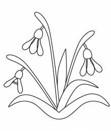 Весна Подснежник для вырезания