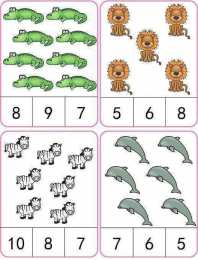 Все Задания с цифрами Посчитай сколько картинок и обведи правильный ответ Учим цифры с детьми. Задания по математике на счет