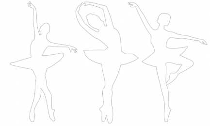 Контуры балерины Контуры и шаблоны балерин для вырезания скачать бесплатно онлайн