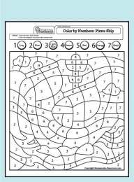 Раскрась по цифрам Раскраски по цифрам с животными и техникой
