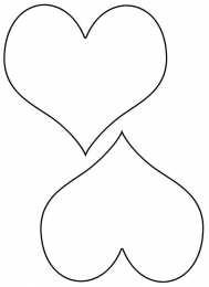 Контуры сердца. Сердечки Контуры сердец и валентинок для вырезания, поделок и аппликаций