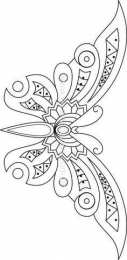 Контуры бабочки Контуры, трафареты, шаблоны бабочек для вырезания аппликаций  и поделок