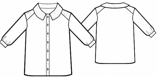 Рубашка Одежда. Рубашка для вырезания и раскрашивания 