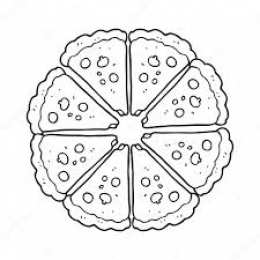 Пицца Пицца и ее ломтики. Еда которую выпекают. Итальянская кухня