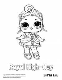 Куклы LOL 1 серия Раскраска lol surprise Royal High-Ney, раскраски лол декодер