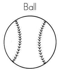 Мячик Раскраска с мячиком для малыша