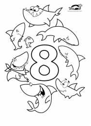 Раскраски с цифрами от 1 до 10 Раскраски для малышей с цифрами от 1 до 10 для раннего развития 