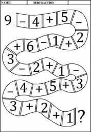 Сложение и вычитание Задания на сложение и вычитание от 1 до 10