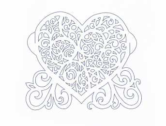Контуры сердца. Сердечки Контуры сердец и валентинок для вырезания, поделок и аппликаций
