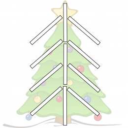 Счетные палочки Фигуры из цветных счетных палочек