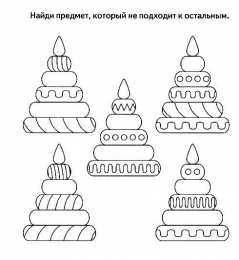 Кто лишний Найди отличающийся предмет. Раннее развитие.