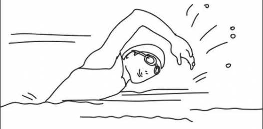 Плавание Раскраски Спортивное плавание