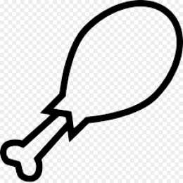 Окорок Раскраска с мясным окороком или окорочком