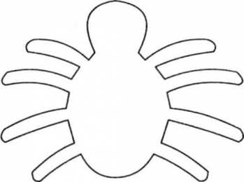 Контуры паук Раскраски для вырезания с шаблонами пауков