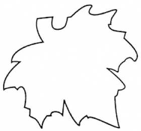 Контуры листьев Шаблоны и трафареты листьев для поделок на осеннюю тему