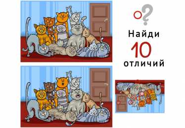 Найти отличия Найди 10 отличий 