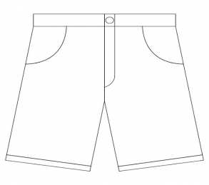 шорты раскраска шорты