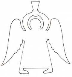 Ангелы контуры ангела для поделок на летнюю и весеннюю тему