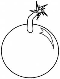 Бомбы и взрывчатое Раскраски с динамитом бомбами и авиабомбами