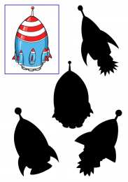 Найди пару Найди где тень от ракеты. Задания ко дню космонавтики