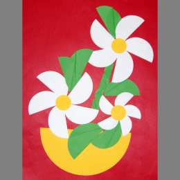 Аппликации на весенние праздники Аппликации из бумаги по весенней тематике с цветами