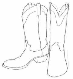 Сапоги Раскраски с сапогами. Обувь. Раскраски для вырезания и раскрашивания