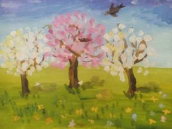 Весна дети рисуют про весну