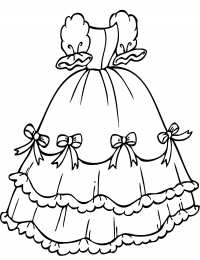 Платья Раскраски платьев для раскрашивания и вырезания скачать бесплатно.