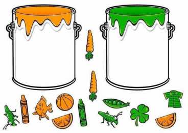 Что к чему подходит Карточки для сортировки по цветам