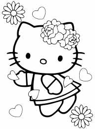 Привет Китти Привет Китти раскраски скачать формата  а4 бесплатно