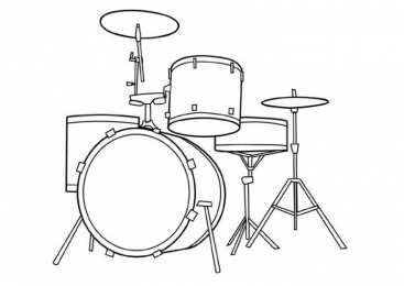 Барабан Барабан и барабанная установка на раскрасках