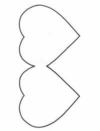 Контуры сердца. Сердечки Контуры сердец и валентинок для вырезания, поделок и аппликаций