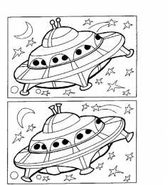 Найти отличия Найди отличия. Задания ко дню космонавтики