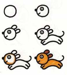 Учимся рисовать Учимся рисовать поэтапно. Как нарисовать. Схемы для рисования животных. 