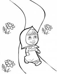 Маша и медведь Маша и медведь. раскраски из мультфильма