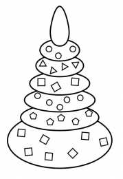 Пирамидка Детская пирамидка. Раскраска для ребенка