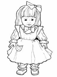 Для девочек Раскраски с куклами для девочек