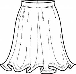 Юбки Раскраски с юбками для девочек