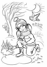 Весна Раскраски на тему время года весна