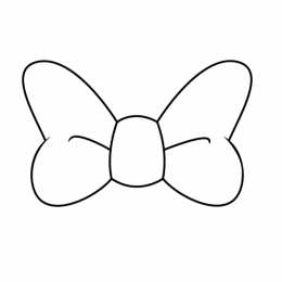 Раскраски с бантиком Раскраски с бантом