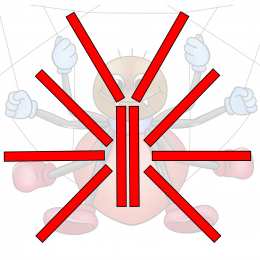 Счетные палочки Фигуры из цветных счетных палочек