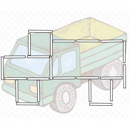 Счетные палочки Фигуры из цветных счетных палочек