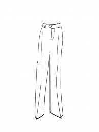 Брюки Брюки штаны и джинсы. Раскраски одежда