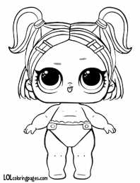 Куклы LOL 3 серия Качественные раскраски с куклой лол Lil Sprints, раскраски лол омг
