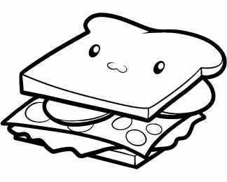 Бутерброд еда для перекуса. Быстро готовящаяся еда. Бутерброд