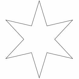 Контур звезды Контуры шаблоны звезды для вырезания аппликации или поделок