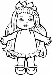 Для девочек Раскраски с куклами для девочек