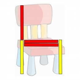 Счетные палочки Фигуры из цветных счетных палочек