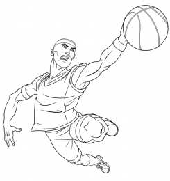 Баскетбол Раскраски баскетбол