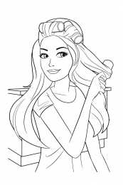 Барби Барби завивает волосы